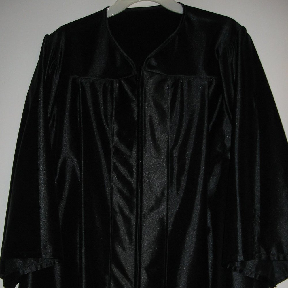 black cap and gown